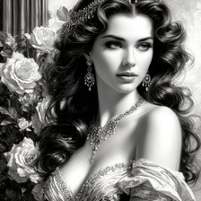 Схема вышивки «Монохром»