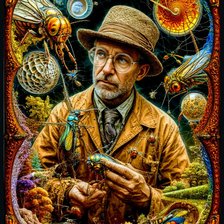 Схема вышивки «Ученый»