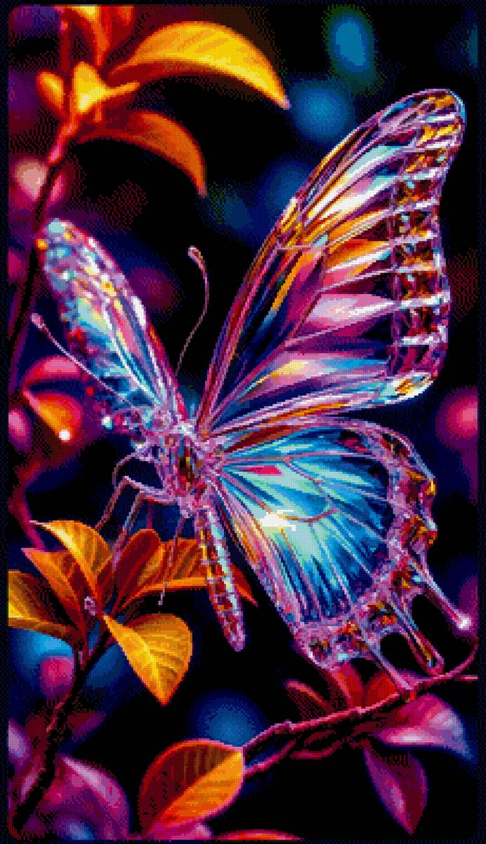 Веточка - бабочка - предпросмотр