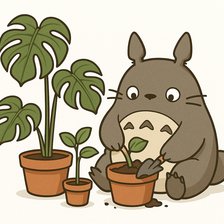 Схема вышивки «Totoro»