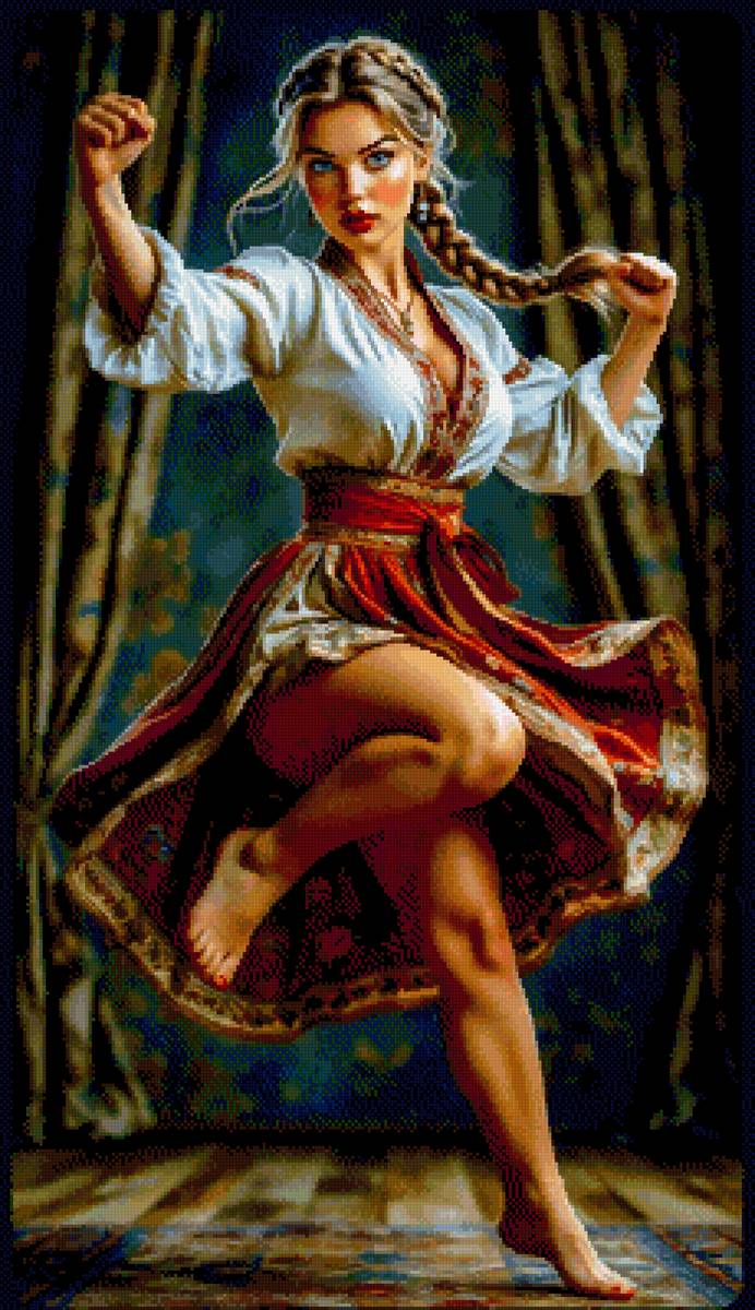 Девушка - танец - предпросмотр