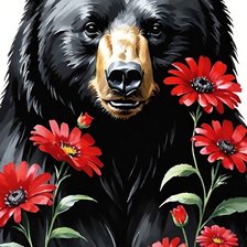 Схема вышивки «Русский Медведь»