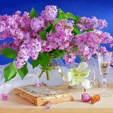 Схема вышивки «Букет сирени»