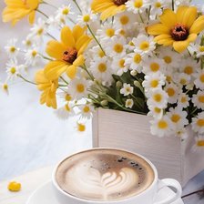 Схема вышивки «Кофе»