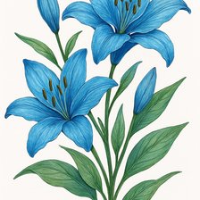 Схема вышивки «Лилия»