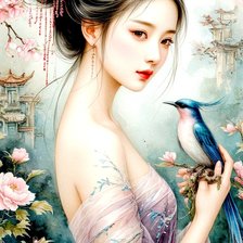 Схема вышивки «Эфирное создание»