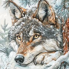 Схема вышивки «На снегу»