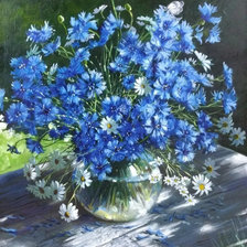 Схема вышивки «Васильки»