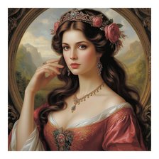 Схема вышивки «Куртизанка»