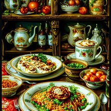 Схема вышивки «Кухня»