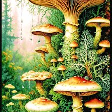 Схема вышивки «Лес»