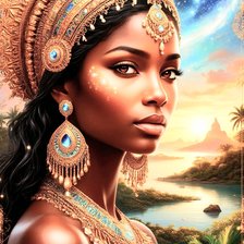 Схема вышивки «Дочь Африки»