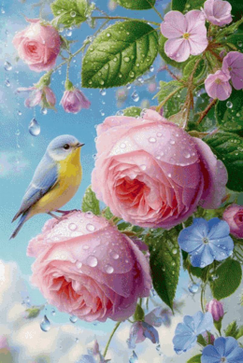 Синичка - пейзаж - предпросмотр