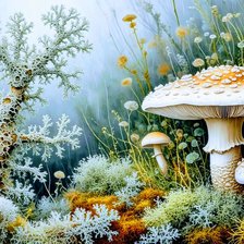 Схема вышивки «Лес»