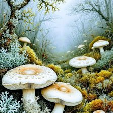 Схема вышивки «Лес»