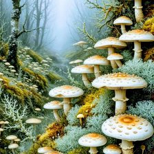 Схема вышивки «Лес»