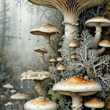 Схема вышивки «Лес»