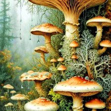 Схема вышивки «Лес»