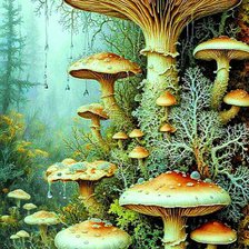 Схема вышивки «Лес»