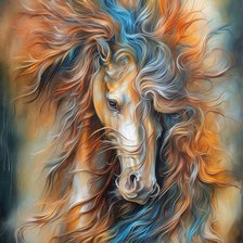 Схема вышивки «Autumn horse»