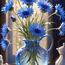 Схема вышивки «Васильки»