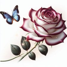 Схема вышивки «Роза»