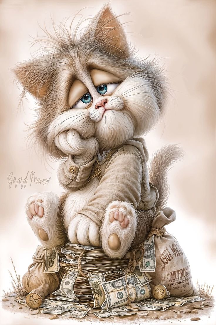 Денежный  кот - оригинал