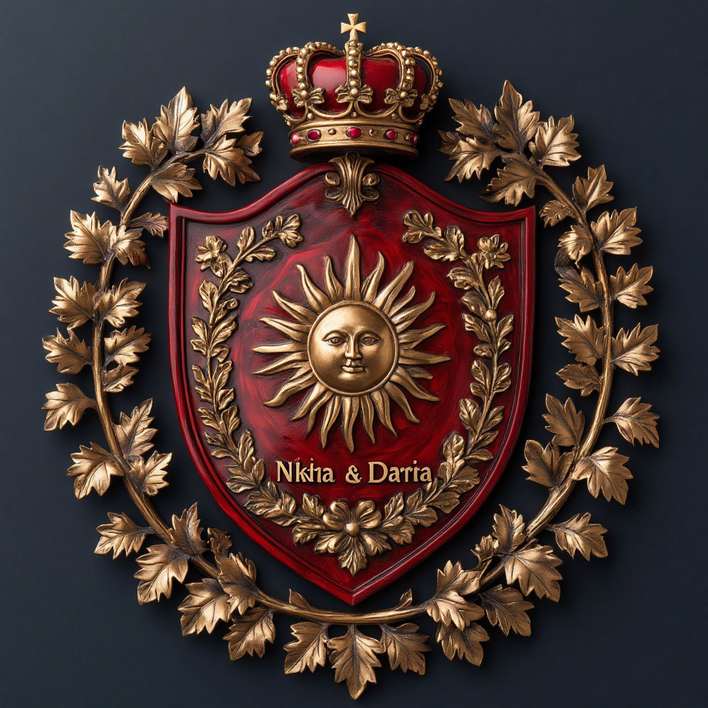 Семейный герб - никита&дарья - оригинал