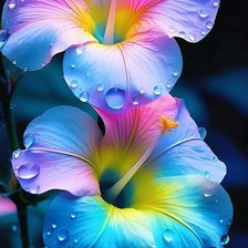 Схема вышивки «Гибискус»