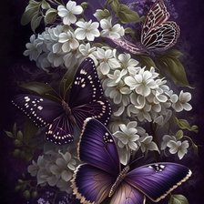 Схема вышивки «цветы»