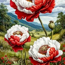 Схема вышивки «живопись»