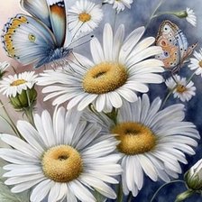 Схема вышивки «Daisies»