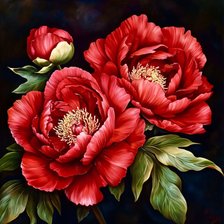 Схема вышивки «цветы»