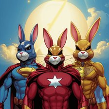 Схема вышивки «Кролики Марвел»