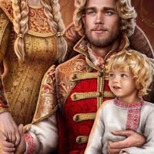 Схема вышивки «Семья»