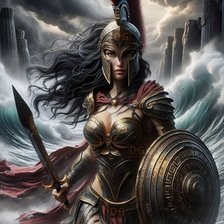 Схема вышивки «Воительница»