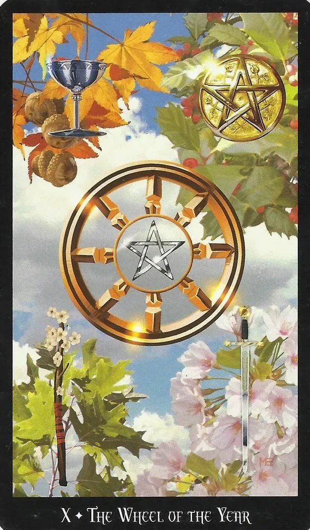 Карта таро "Колесо фортуны" - карта таро - оригинал