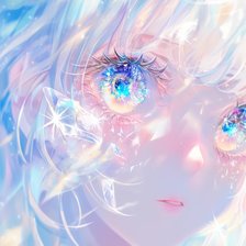 Схема вышивки «AI anime»