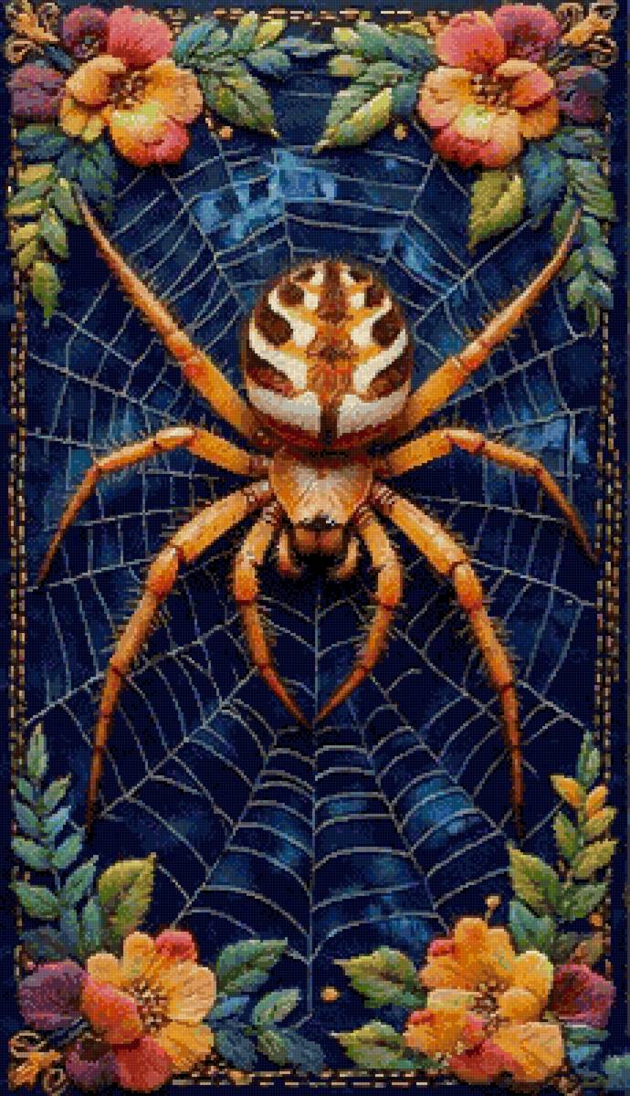 Паутина - паук - предпросмотр