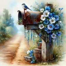 Bluebird mailbox