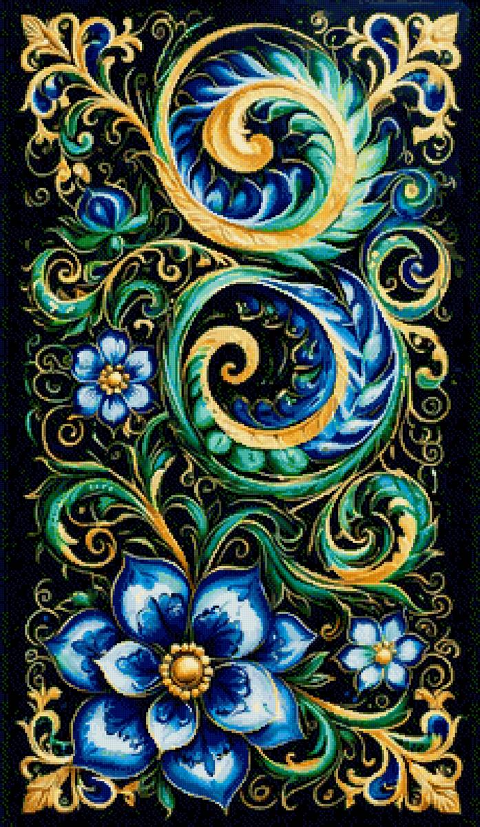 Цветы - узор - предпросмотр