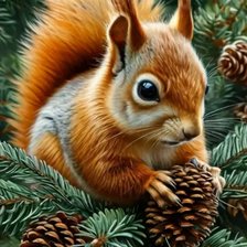 Схема вышивки «на сосновой ветке»