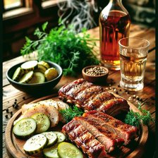 Схема вышивки «Еда»