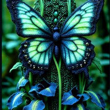 Схема вышивки «Вязание»