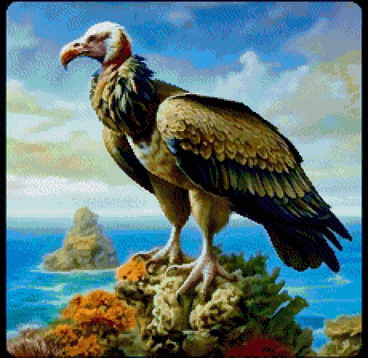 Птицы - гриф - предпросмотр