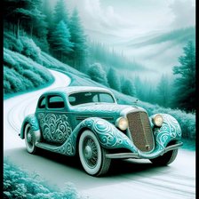 Схема вышивки «Дорога»