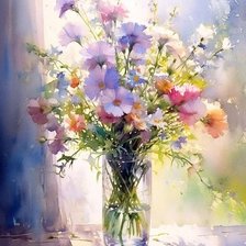 Схема вышивки «букет полевых цветов»