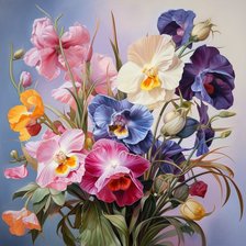 Схема вышивки «Цветы»