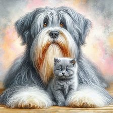 Схема вышивки «Мой лохматый друг»