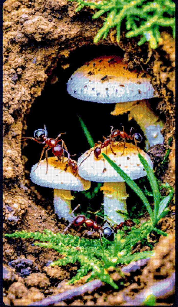 Грибы - муравьи - предпросмотр